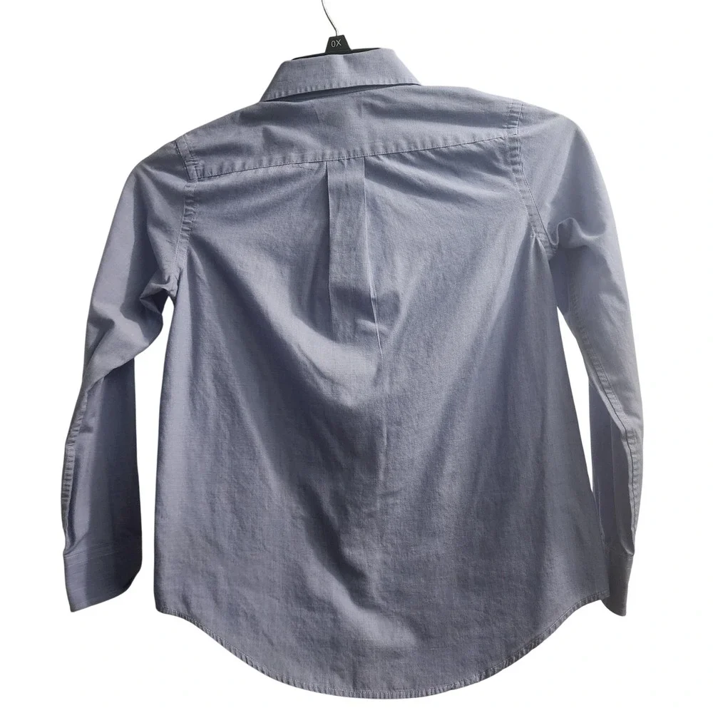 Ralph Lauren Kids Boys Blue‎ Long Sleeve Button Down Shirt RL Logo Size 12